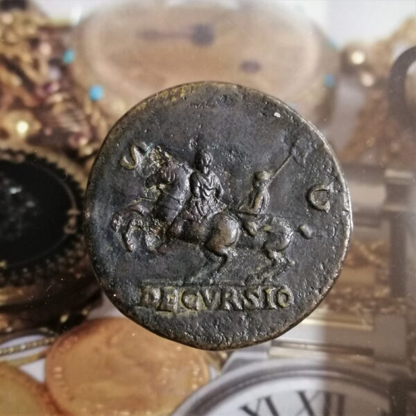 moneda romana sextercio neron Nero Claudius Caesar Augustus Germanicus
