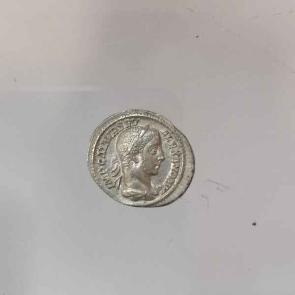 denario romano Alejandro Severo. Bassianus Alexianus
