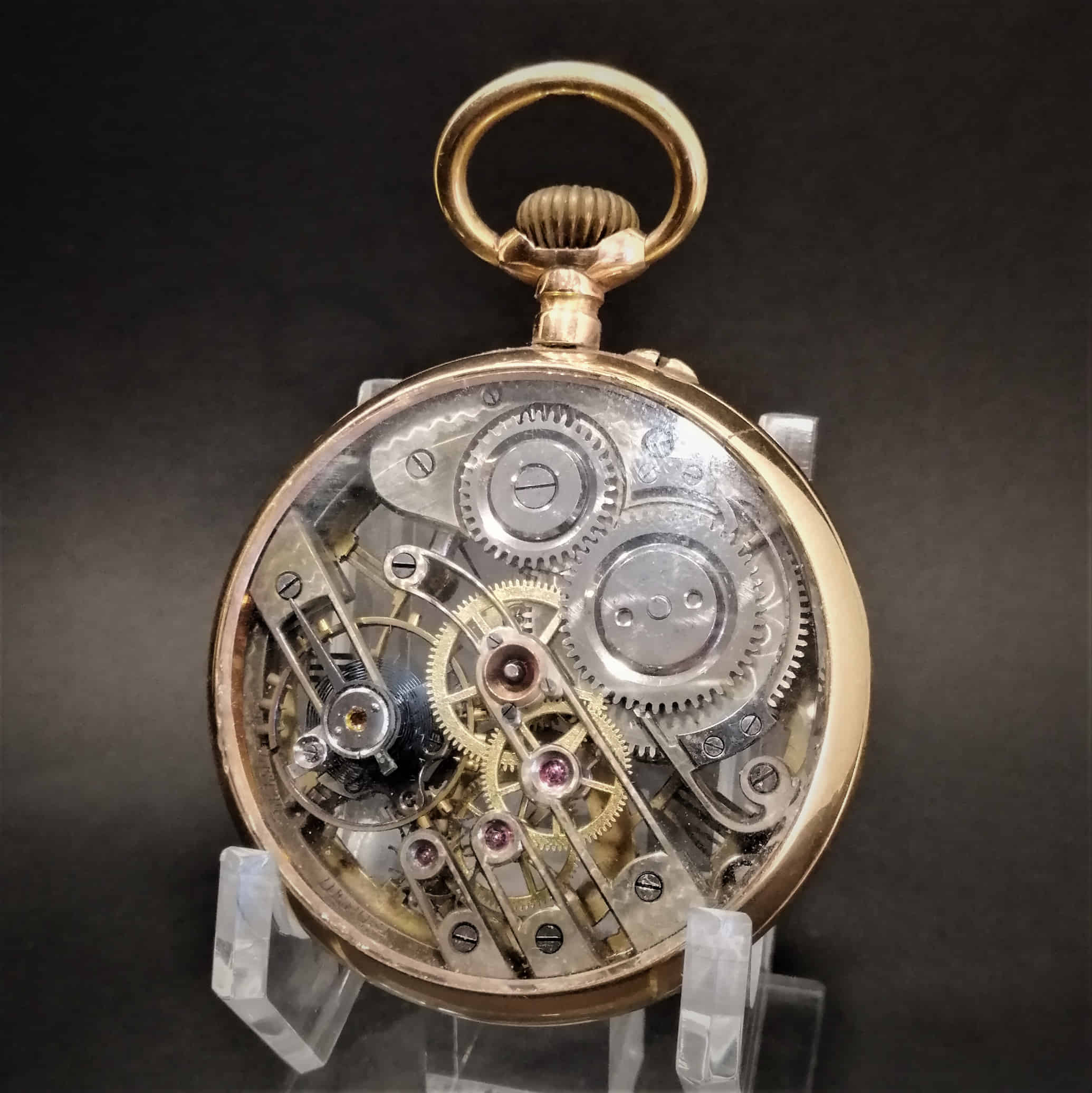 Reloj Esquelético Relojes De Bolsillo Antiguos Del Vintage Del