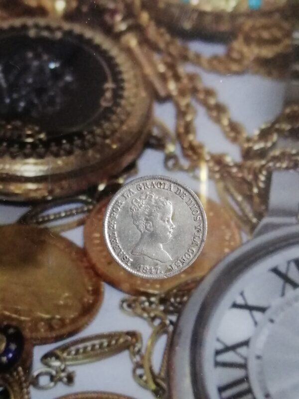 Isabel II. 1 Real plata 1847 Madrid CL