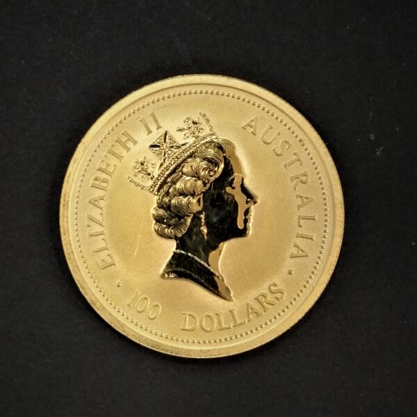 Bullion 100 Dólares australianos oro .9999 mm monedas del mundo