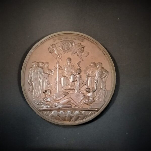 Medalla bronce Jubileo de Oro de la Reina Victoria de Inglaterra 1887