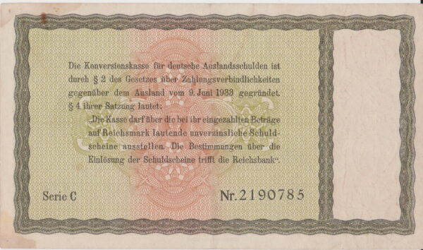 billete aleman de 5 marcos de 28 agosto 1933 con sobreimpresion