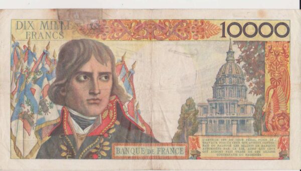 billetes del munco 10000 francoas francia 1957