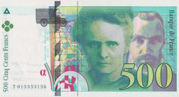 billete francia 500 francos 1994 billete extranjero