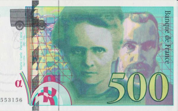 billete francia 500 francos 1994 billete extranjero