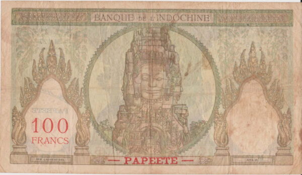 billete indochino 100 francos indochina 1939