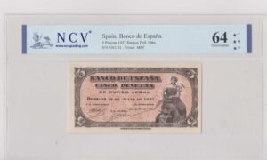 5 pesetas 1937 burgos