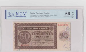 50 Pesetas 1936 Burgos