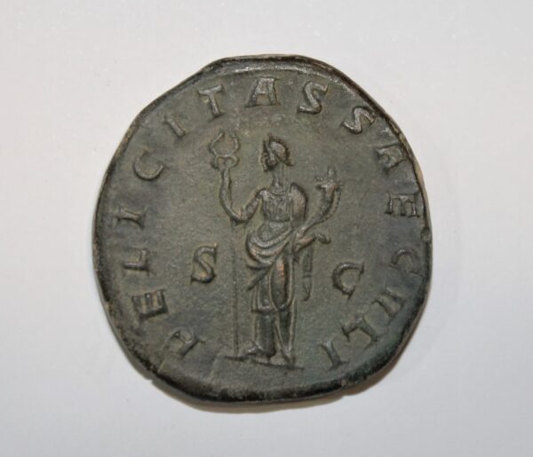 Moneda Romana Doble Sextercio Trajano Decio