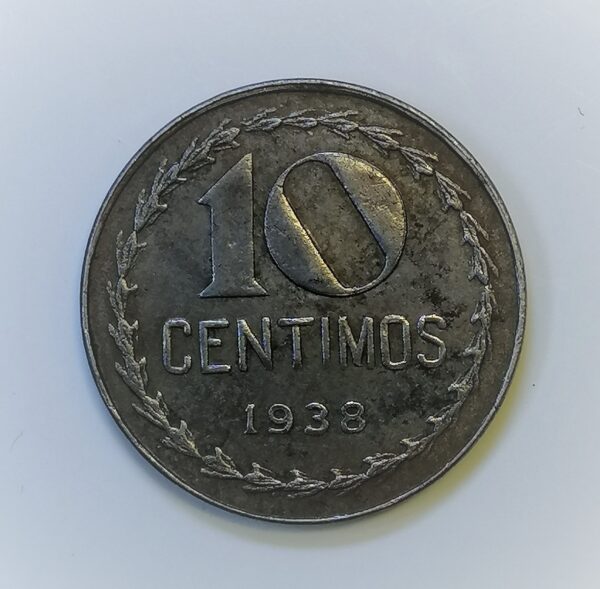 centimos 10 republica española 1938