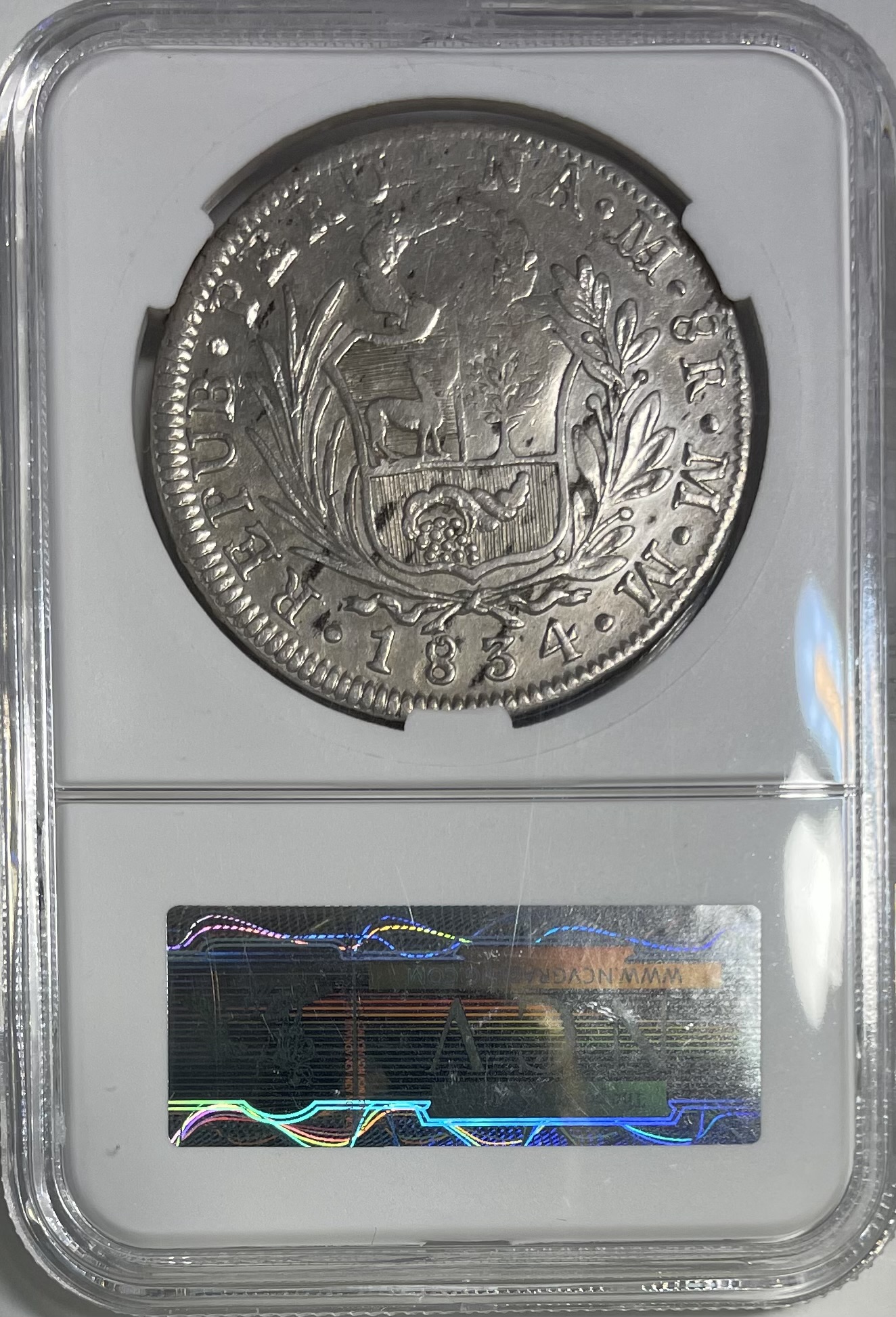 isabel ii 8 reales 1834 Peru