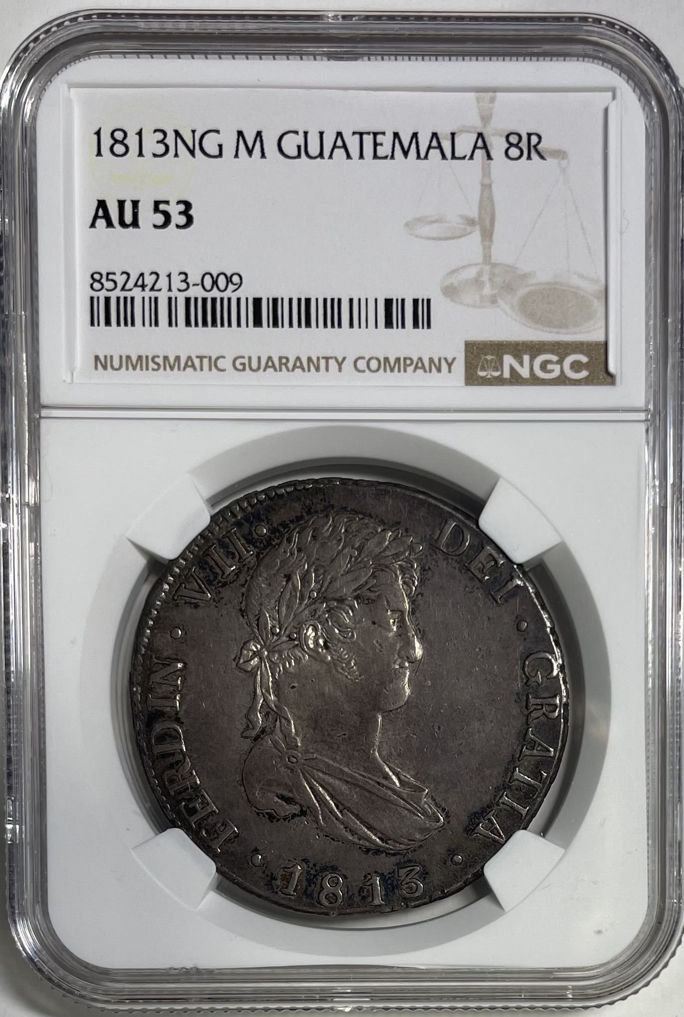 fernando VII 8 reales guatemala