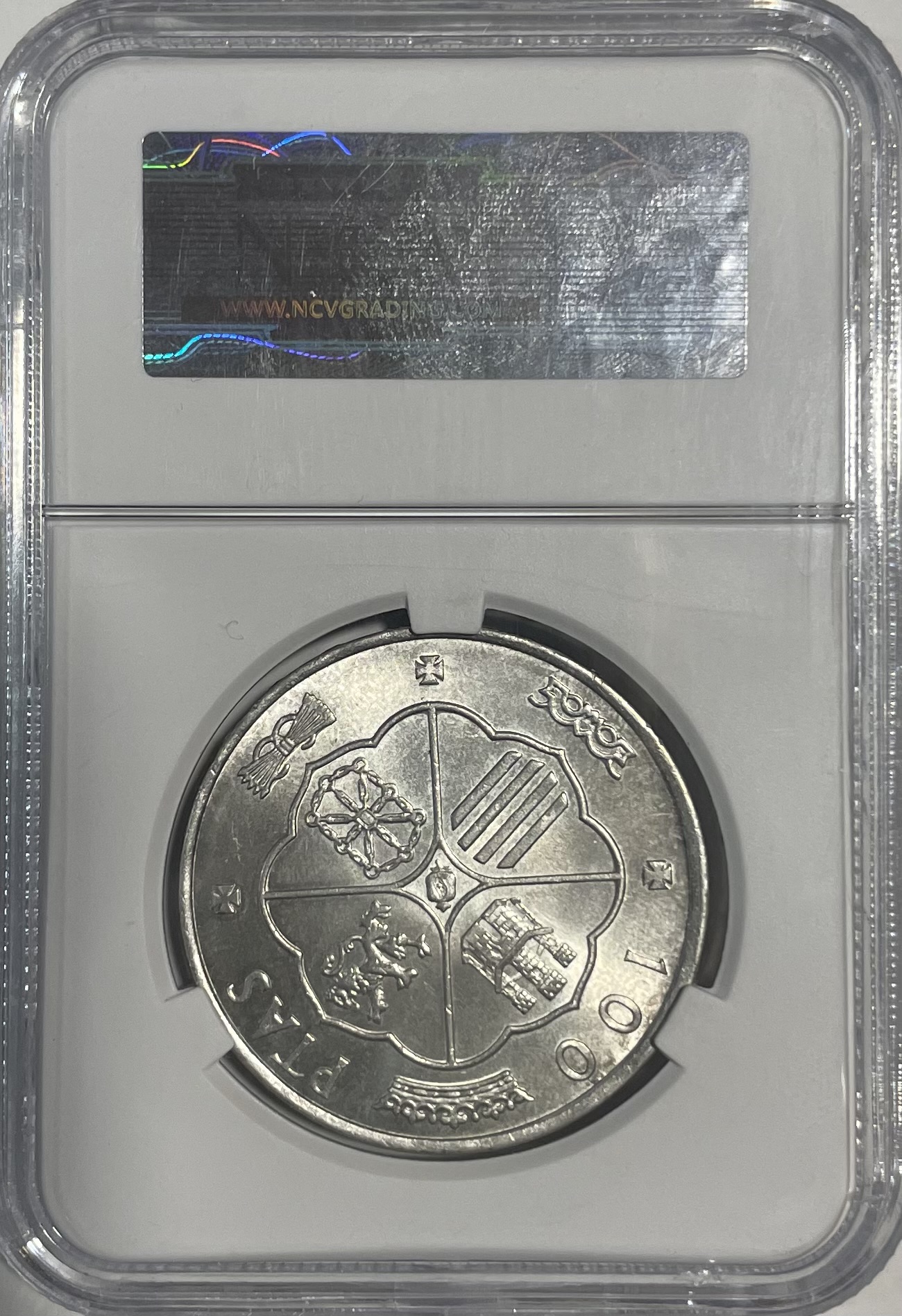 100 pesetas palo recto