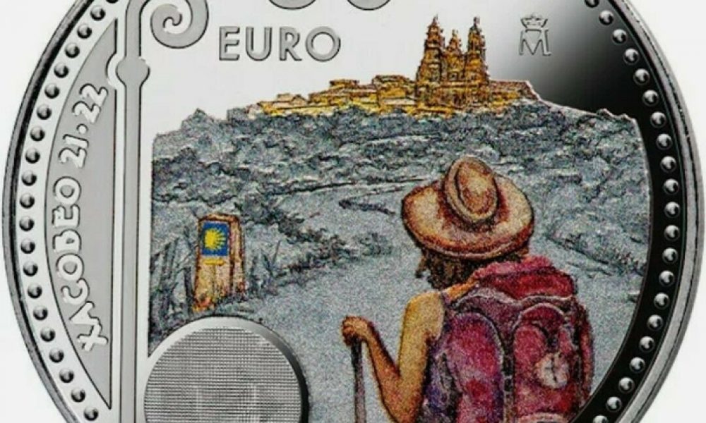 españa 30 euro xacobeo 2021-22