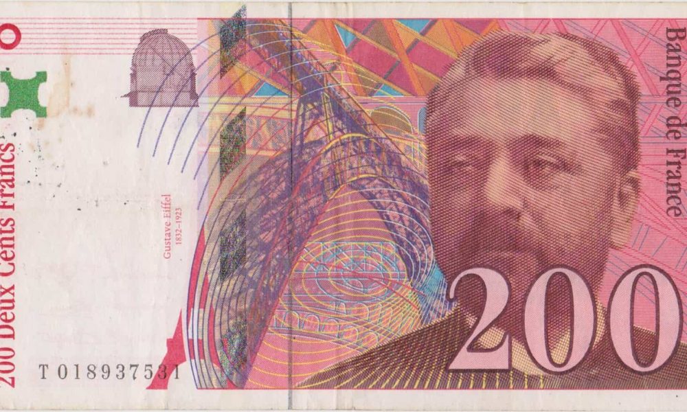billete francia billete extranjero 200 francos 1996