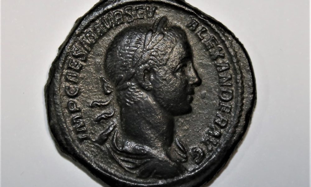 Moneda Antigua Sextercio Alejandro Severo