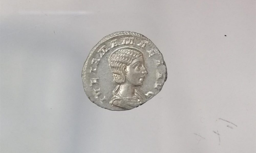 Moneda Antigua Romana denario romano Iulia Mamea. Denario. Iulia Avita Mamea