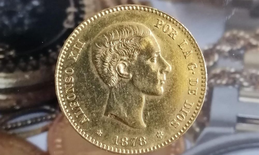 25 pesetas alfonso XII 1878 D.E.M