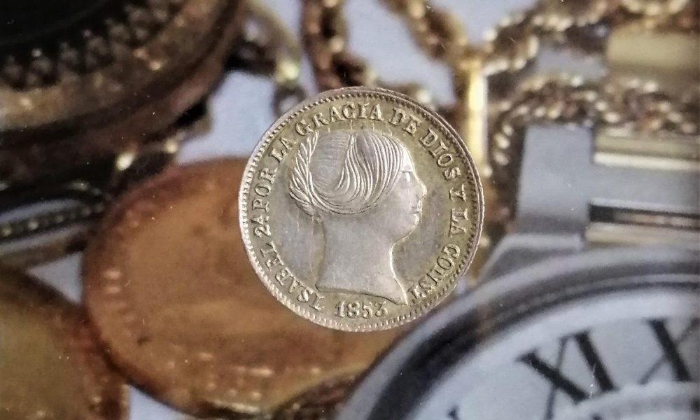 Isabel II 1 Real plata 1853 Sevilla