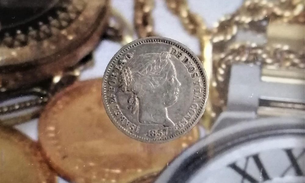 Isabel II 1 Real plata 1857 Madrid
