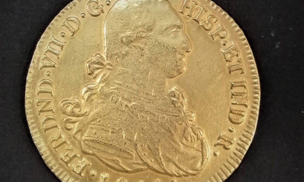 8 Escudos Fernando VII onza oro