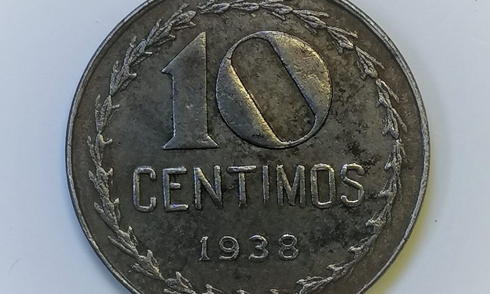centimos 10 republica española 1938
